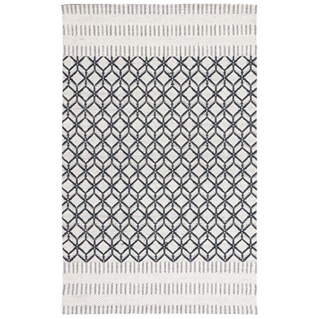 Safavieh 6 x 6 ft. Vermont Contemporary Hand Woven Square Rug Ivory & Black VRM150Z-6SQ